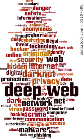 Deep web word cloud - Stock Illustration [59107099] - PIXTA