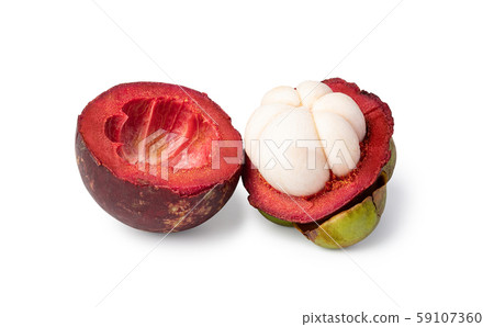 mangosteen on white background mangosteen on white background 59107360