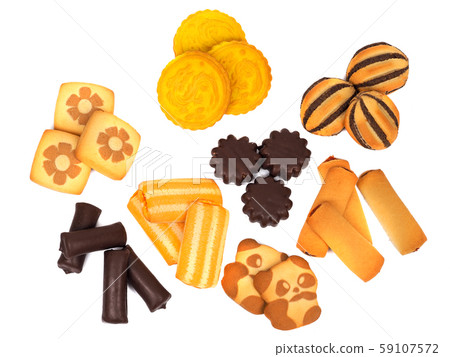 cookie set isolated on a white background cookie set isolated on a white background 59107572