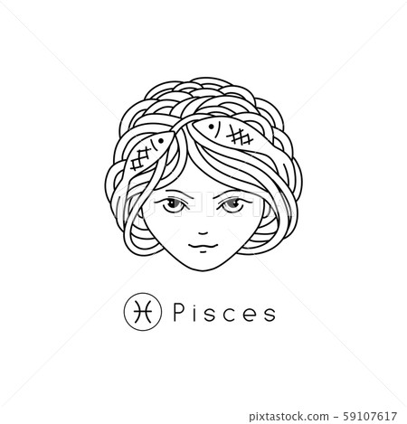 Girl zodiac sign. 59107617