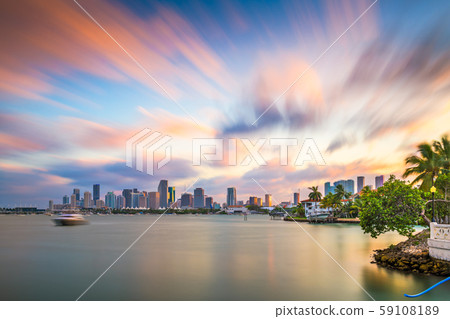 Miami, Florida, USA downtown skyline 59108189