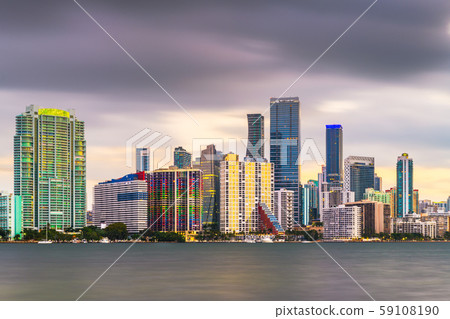 Miami, Florida, USA downtown skyline 59108190