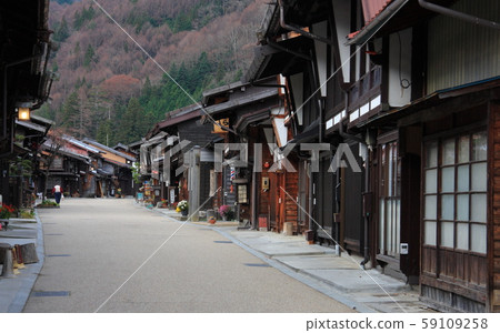Townscape of Narai-juku on the Kisokaido 59109258