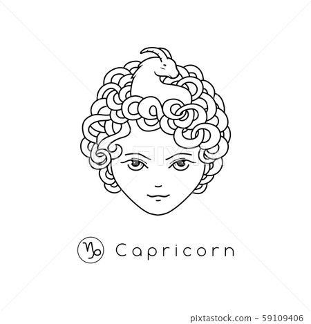 Girl zodiac sign. 59109406