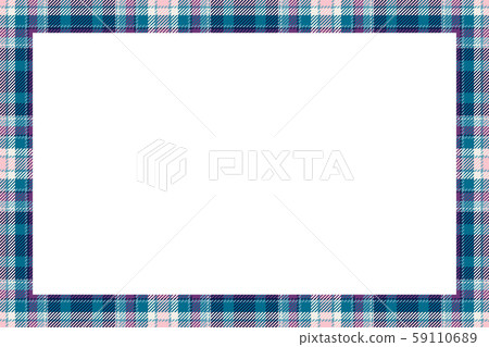 Vintage frame vector. Scottish border pattern 59110689