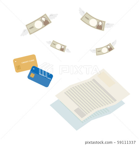 Banknotes Credit card usage statement 59111337