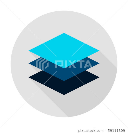 Layers Circle Icon 59111809