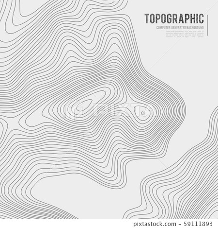 What Is Topography In Geography Grey Contours Vector Topography. Geographic... - Stock Illustration  [59111893] - Pixta