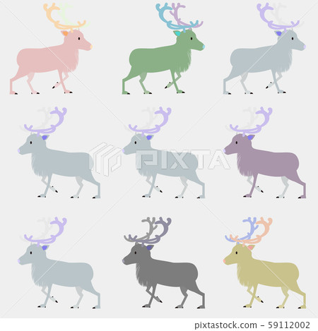 矢量圖 馴鹿 無縫模式 59112002