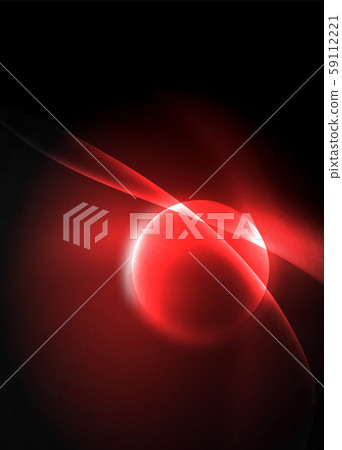 Dark space with shiny neon light motion waves. Abstract concept graphic element. Vector neon Dark space with shiny neon light motion waves. Abstract concept graphic element. Vector neon 59112221