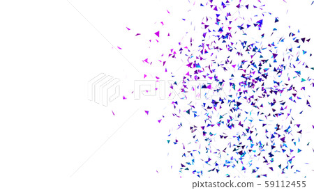 Confetti of CG Particle Triangle Confetti of CG Particle Triangle 59112455