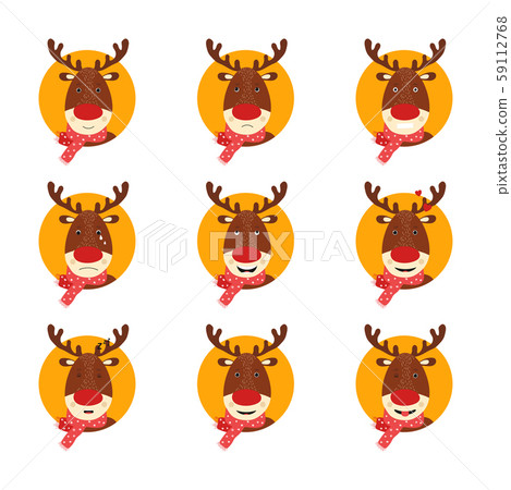 Isolated cute deer in scandinavian style 59112768