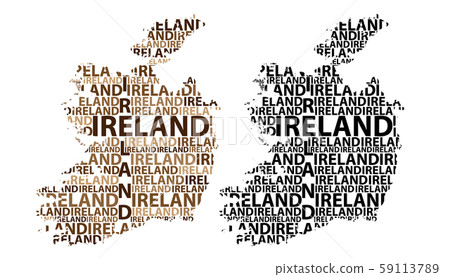 Map of Ireland - vector illustration Map of Ireland - vector illustration 59113789