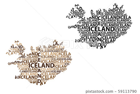 Map of Iceland - vector illustration Map of Iceland - vector illustration 59113790