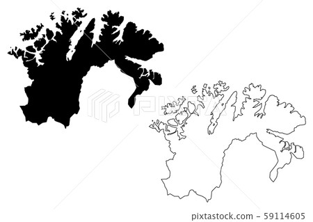 Finnmark map vector.... 59114605
