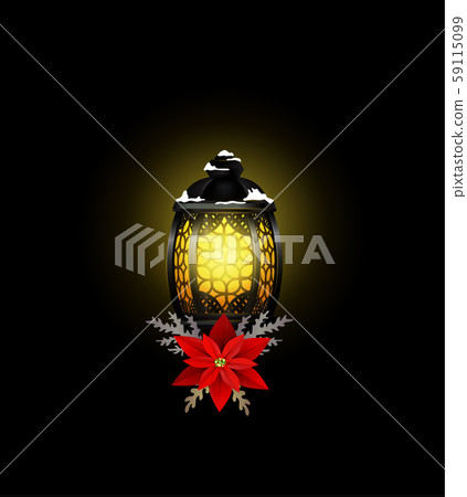Christmas decoration with street light Christmas decoration with street light 59115099