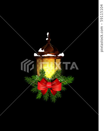 Christmas decoration with street light cpllection Christmas decoration with street light cpllection 59115104