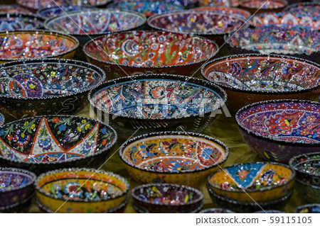 Traditional Turkish decorative ceramics for interior decoration  59115105