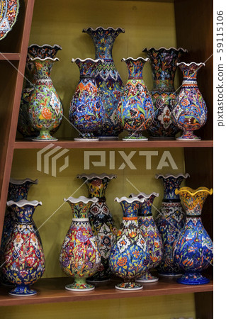 Traditional Turkish decorative ceramics for interior decoration Traditional Turkish decorative ceramics for interior decoration 59115106