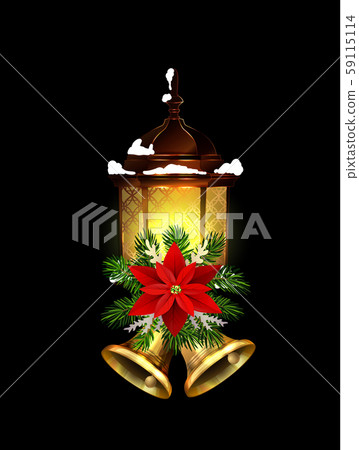 Christmas decoration with street light Christmas decoration with street light 59115114