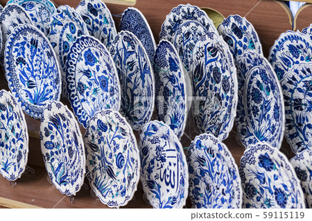 Traditional Turkish decorative ceramics for interior decoration  59115119