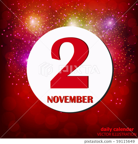 Nov 2 Icon November 2 icon. For planning important day.... - Stock Illustration ...