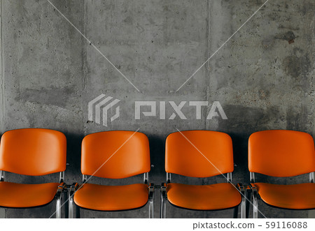 colored office chairs group arranged row guests colored office chairs group arranged row guests 59116088