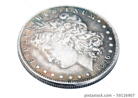 old vintage silver dollar from 1896 old vintage silver dollar from 1896 59116907