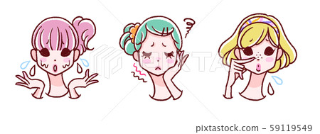 Skin trouble - Stock Illustration [59119549] - PIXTA