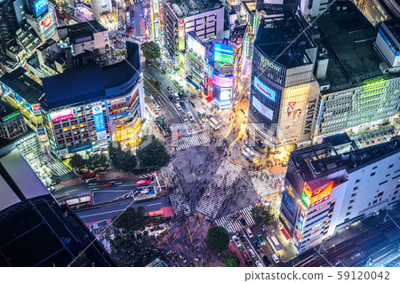 Shibuya Scramble Intersection Shibuya Scramble Square Shibuya Scramble Intersection Shibuya Scramble Square 59120042