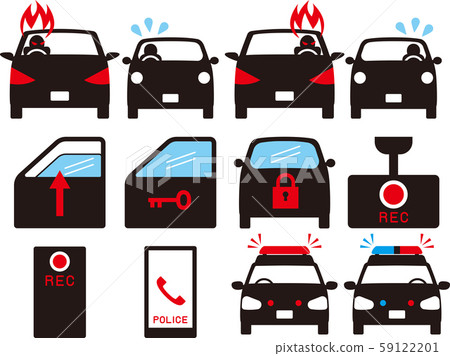 保護自己免受行駛,矢量物質,左右把手的傷害 保護自己免受行駛,矢量物質,左右把手的傷害 59122201