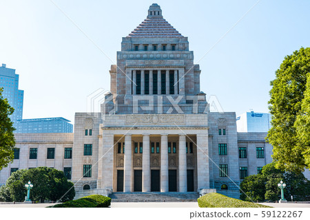 The front of the National Diet Building (Nagatacho, Chiyoda-ku, Tokyo) As of November 2019 The front of the National Diet Building (Nagatacho, Chiyoda-ku, Tokyo) As of November 2019 59122267