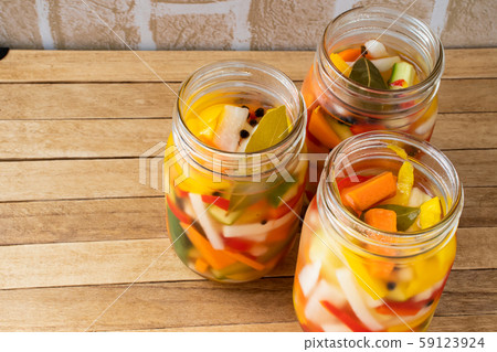 Pickles in a jar 59123924
