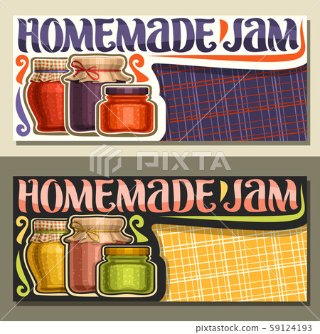 Vector banners for Homemade Jam 59124193