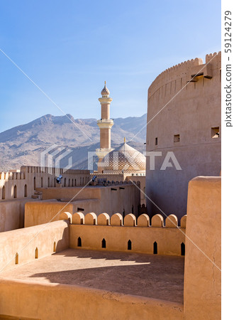 The Grand mosque and minaret in Nizwa - Oman 59124279