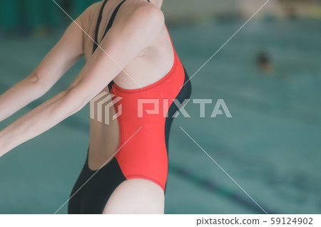 Swimming women swimming pool 59124902