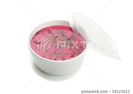 Soup, borscht in a paper container Soup, borscht in a paper container 59125023
