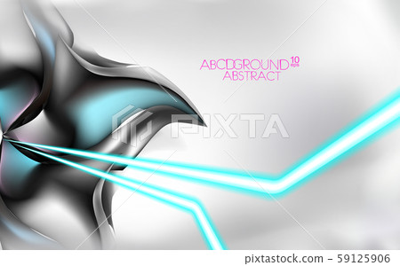 Neon glowing hi-tech futuristic abstract 59125906