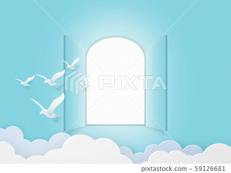 紙工藝天門開鳥 59126681