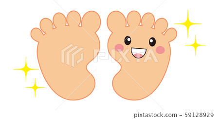 Sole of the foot character vector illustration Sole of the foot character vector illustration 59128929