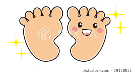 腳底字符矢量圖 59128931