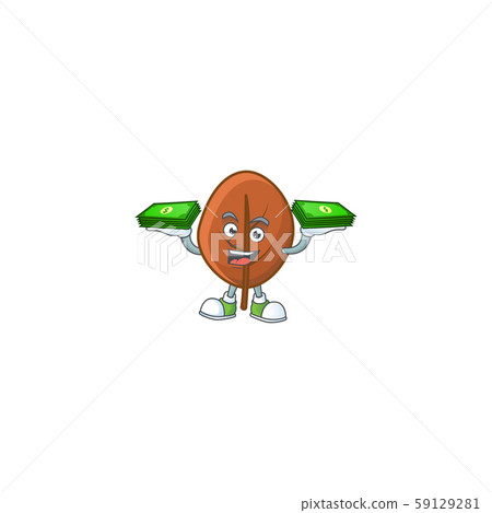 brown autumn leaves for design holding money cartoon brown autumn leaves for design holding money cartoon 59129281