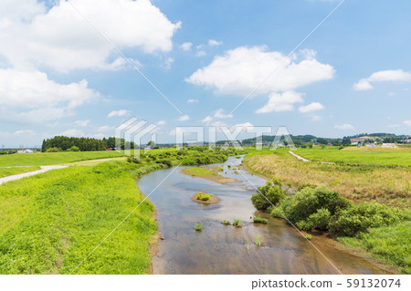 Yoshida River Miyagi Prefecture Yamato Town River Flow Yoshida River Miyagi Prefecture Yamato Town River Flow 59132074