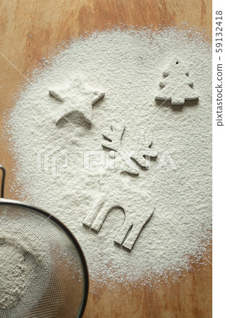 Christmas and holiday baking background, top view Christmas and holiday baking background, top view 59132418