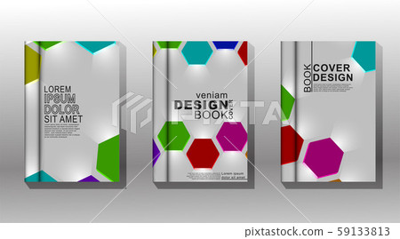 Collection of book covers, brochures, etc. design Colorful and luminous hexagon lantern vector lights Collection of book covers, brochures, etc. design Colorful and luminous hexagon lantern vector lights 59133813