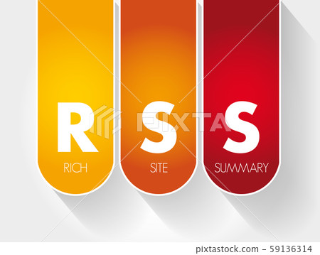 RSS - Rich Site Summary acronym 59136314