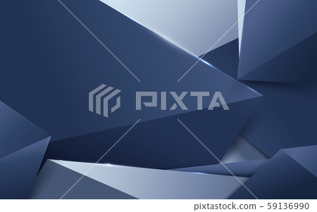 Abstract luxury silver and blue polygonal background. Space for your design Abstract luxury silver and blue polygonal background. Space for your design 59136990
