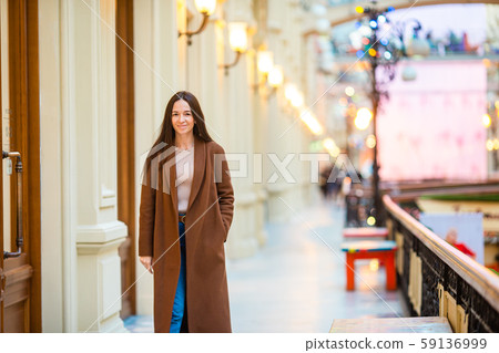 Beautiful woman on shopping in mall indoors 59136999