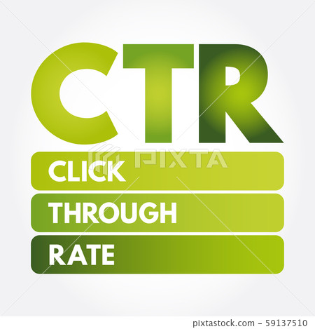 CTR - Click Through Rate acronym CTR - Click Through Rate acronym 59137510