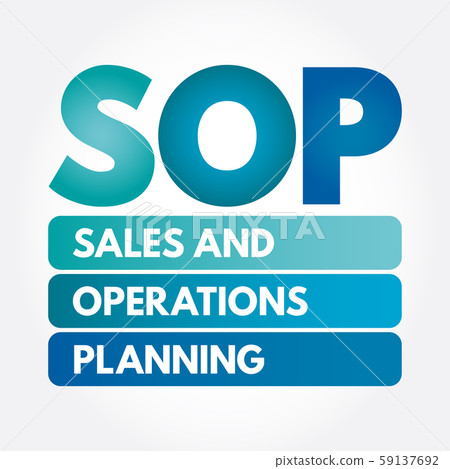 S Op Sales And Operations Planning Acronym Stock Illustration